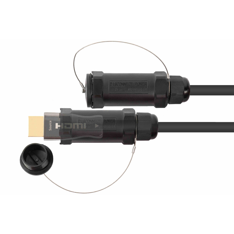 PYTHON AOC Hybrid High-Speed HDMI® 2.0b PANZERKABEL Kabel, Gewicht: 0.675 kg