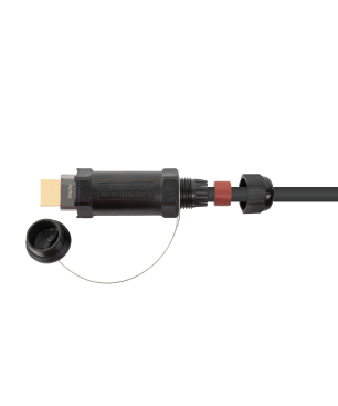 PYTHON AOC Hybrid High-Speed HDMI® 2.0b PANZERKABEL Kabel, Gewicht: 0.675 kg