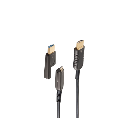 SHIVERPEAKS Optisches HDMI Verlegekabel-Set, 4K, 15,0m AOC Kabel