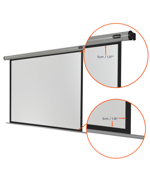 CELEXON HomeCinema Motorleinwand, Bildhöhe: 176 cm