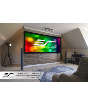 ELITE SCREENS LUNETTE CURVED21:9 / CineWhite / 322 x 137 Beamer Leinwand