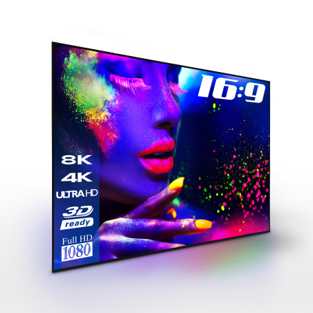 ESMART Expert UKD Akustik-Rahmen 186 x 105 cm (84") 16:9 Rahmen-Leinwand