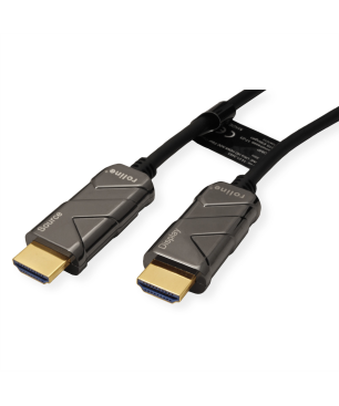 ROLINE Ultra HDMI Aktiv Optisches 8K Kabel HDMI Ultra HD mit Ethernet Kabel, schwarz