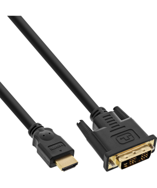 INLINE Kabel HDMI zu DVI HDMI