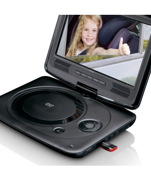 LENCO DVP-9463BK Tragbarer DVD-Spieler, Schwarz