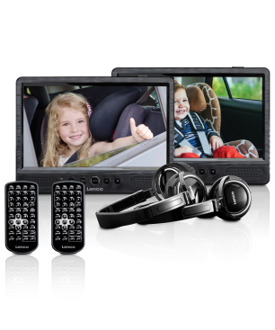 LENCO DVP-1045 Tragbarer DVD-Spieler, Schwarz
