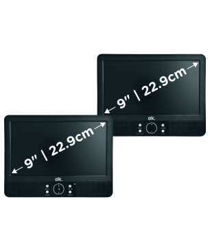 OK. OPD 920D-1 Tragbarer DVD Player, Schwarz