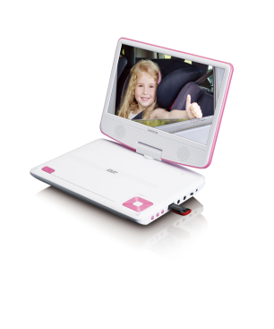 LENCO DVP-920PK Tragbarer DVD-Spieler, Pink
