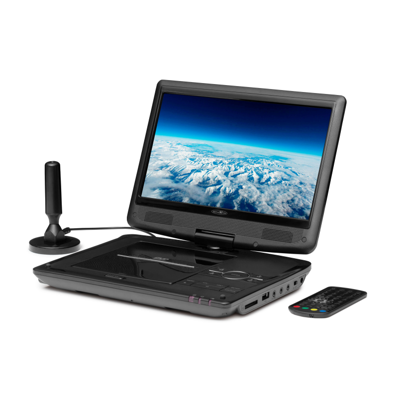 REFLEXION DVD1017 Tragbarer DVD Player, schwarz