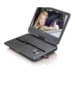 LENCO DVP-1010BK Tragbarer DVD-Player, Schwarz