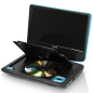 LENCO DVP-910BU Tragbarer DVD-Spieler, Schwarz-Blau