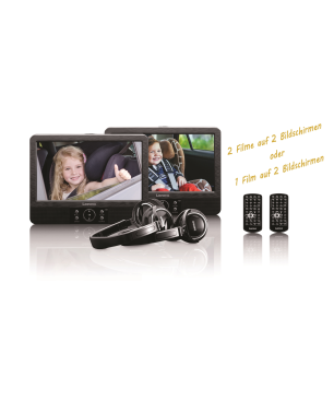 LENCO DVP-939 Tragbarer DVD-Player, Schwarz