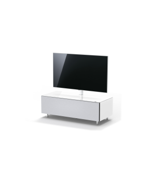 JUST BY SPECTRAL TV-Soundbar-Lowboard mit TV-Halterung VESA400. JRL 1104T. Breite 111cm. Snow. TV-Soundbar-Lowboard