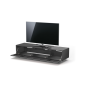 JUST BY SPECTRAL TV-Soundbar-Lowboard mit Soundbar-Ablage und TV-Halterung VESA400. JRL 1654T. Breite 165cm. Black. TV-Soundba