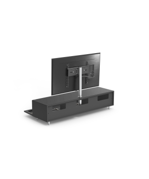 JUST BY SPECTRAL TV-Soundbar-Lowboard mit Soundbar-Ablage und TV-Halterung VESA400. JRL 1654T. Breite 165cm. Black. TV-Soundba