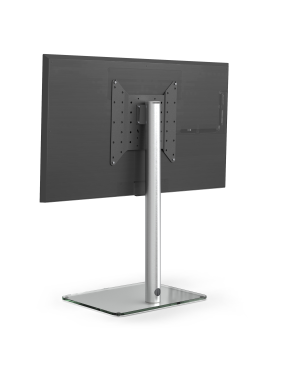 JUST BY SPECTRAL TV-Stand Just.Stand TV600 für TV bis 65'' mit Glasboden in Klarglas. Höhe 96,8cm. TV-Ständer