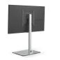 JUST BY SPECTRAL TV-Stand Just.Stand TV600 für TV bis 65'' mit Glasboden in Klarglas. Höhe 96,8cm. TV-Ständer