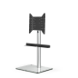JUST BY SPECTRAL TV-Stand Just.Stand TV620SP für TV bis 65''. Glasboden in Klarglas und Sonos Arc Soundbar-Ablage TV-Ständer