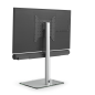 JUST BY SPECTRAL TV-Stand Just.Stand TV620SP für TV bis 65''. Glasboden in Klarglas und Sonos Arc Soundbar-Ablage TV-Ständer