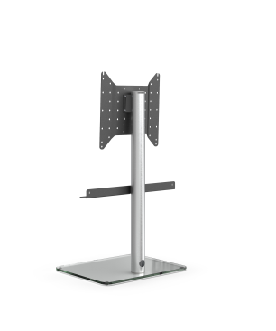 JUST BY SPECTRAL TV-Stand Just.Stand TV620SP für TV bis 65''. Glasboden in Klarglas und Sonos Arc Soundbar-Ablage TV-Ständer