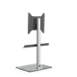 JUST BY SPECTRAL TV-Stand Just.Stand TV620SP für TV bis 65''. Glasboden in Klarglas und Sonos Arc Soundbar-Ablage TV-Ständer
