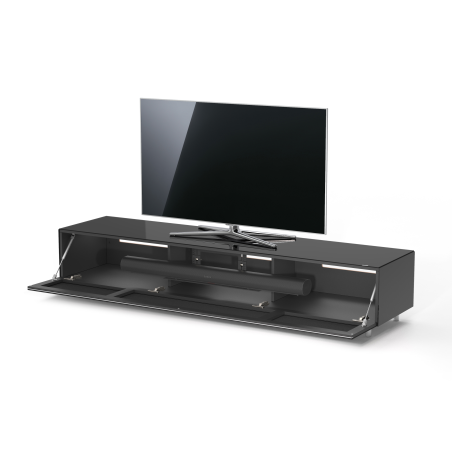 JUST BY SPECTRAL Just.Lima JRL2004T-BG mit Stoffklappe und Soundbar-Ablage. TV-Soundbar-Lowboard