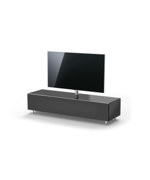 JUST BY SPECTRAL TV-Soundbar-Lowboard mit Soundbar-Ablage und TV-Halterung VESA600. JRL 1654T. Breite 165cm. Black. TV-Soundba