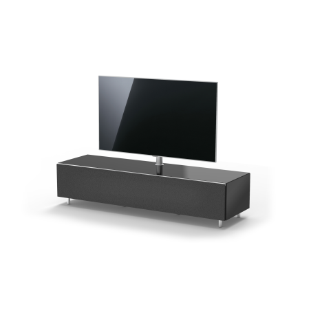 JUST BY SPECTRAL TV-Soundbar-Lowboard mit Soundbar-Ablage und TV-Halterung VESA600. JRL 1654T. Breite 165cm. Black. TV-Soundba