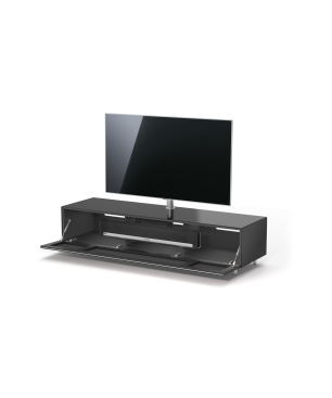JUST BY SPECTRAL TV-Soundbar-Lowboard mit Soundbar-Ablage und TV-Halterung VESA600. JRL 1654T. Breite 165cm. Black. TV-Soundba