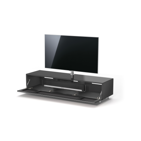JUST BY SPECTRAL TV-Soundbar-Lowboard mit Soundbar-Ablage und TV-Halterung VESA600. JRL 1654T. Breite 165cm. Black. TV-Soundba