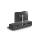 JUST BY SPECTRAL TV-Soundbar-Lowboard mit Soundbar-Ablage und TV-Halterung VESA600. JRL 1654T. Breite 165cm. Black. TV-Soundba