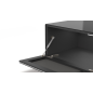JUST BY SPECTRAL TV-Soundbar-Lowboard mit Soundbar-Ablage und TV-Halterung VESA600. JRL 1654T. Breite 165cm. Black. TV-Soundba