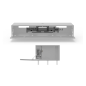 JUST BY SPECTRAL TV-Soundbar-Lowboard mit Soundbar-Ablage und TV-Halterung VESA600. JRL 1654T. Breite 165cm. Black. TV-Soundba