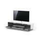JUST BY SPECTRAL TV-Soundbar-Lowboard mit Soundbar-Ablage und TV-Halterung VESA600. JRL 1654T. Breite 165cm. Snow. TV-Soundbar