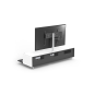 JUST BY SPECTRAL TV-Soundbar-Lowboard mit Soundbar-Ablage und TV-Halterung VESA600. JRL 1654T. Breite 165cm. Snow. TV-Soundbar
