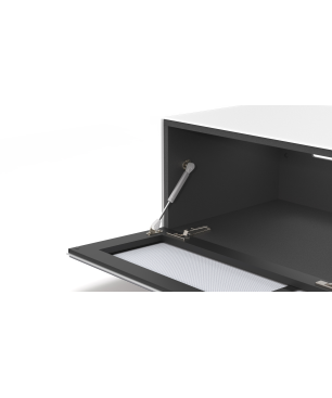 JUST BY SPECTRAL TV-Soundbar-Lowboard mit Soundbar-Ablage und TV-Halterung VESA600. JRL 1654T. Breite 165cm. Snow. TV-Soundbar