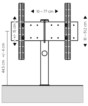 JUST BY SPECTRAL TV-Soundbar-Lowboard mit Soundbar-Ablage und TV-Halterung VESA600. JRL 1654T. Breite 165cm. Snow. TV-Soundbar