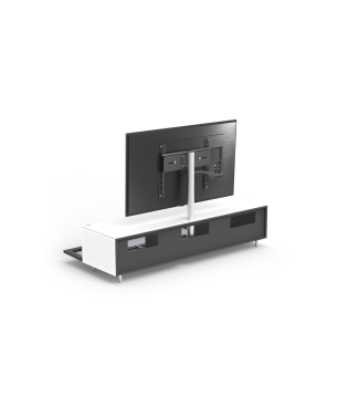 JUST BY SPECTRAL TV-Soundbar-Lowboard mit Soundbar-Ablage und TV-Halterung VESA400. JRL 1654T. Breite 165cm. Snow. TV-Soundbar