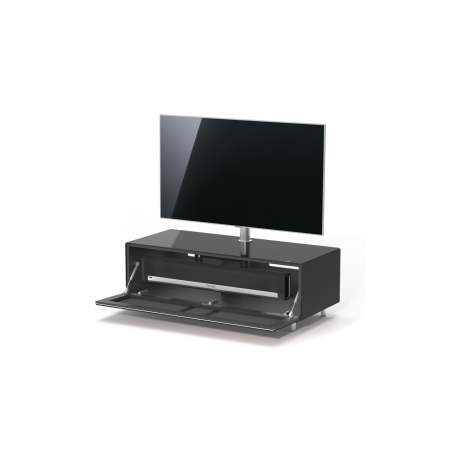 JUST BY SPECTRAL TV-Soundbar-Lowboard mit Soundbar-Ablage und TV-Halterung VESA400. JRL 1104T. Breite 111cm. Black. TV-Soundba