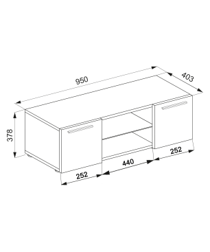 VCM Lowina 95 TV-Möbel