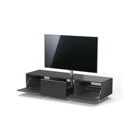 JUST BY SPECTRAL TV-Lowboard JRL 1650T mit Schublade und TV-Halterung VESA400. Breite 165cm. Black.