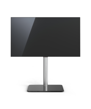 JUST BY SPECTRAL TV-Stand Just.Stand TV600 für TV bis 65'' mit Glasboden in Schwarzglas. Höhe 96,8cm. TV-Ständer