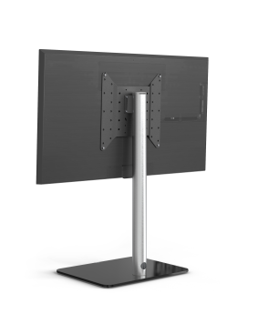 JUST BY SPECTRAL TV-Stand Just.Stand TV600 für TV bis 65'' mit Glasboden in Schwarzglas. Höhe 96,8cm. TV-Ständer