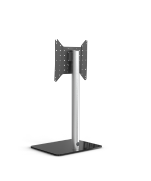 JUST BY SPECTRAL TV-Stand Just.Stand TV600 für TV bis 65'' mit Glasboden in Schwarzglas. Höhe 96,8cm. TV-Ständer