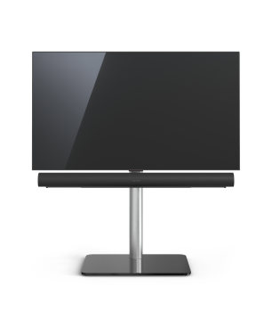 JUST BY SPECTRAL TV-Stand Just.Stand TV620SP für TV bis 65''. Glasboden Schwarzglas und Sonos Arc Soundbar-Ablage TV-Ständer