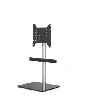 JUST BY SPECTRAL TV-Stand Just.Stand TV620SP für TV bis 65''. Glasboden Schwarzglas und Sonos Arc Soundbar-Ablage TV-Ständer