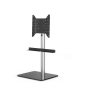 JUST BY SPECTRAL TV-Stand Just.Stand TV620SP für TV bis 65''. Glasboden Schwarzglas und Sonos Arc Soundbar-Ablage TV-Ständer