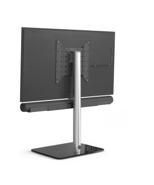 JUST BY SPECTRAL TV-Stand Just.Stand TV620SP für TV bis 65''. Glasboden Schwarzglas und Sonos Arc Soundbar-Ablage TV-Ständer
