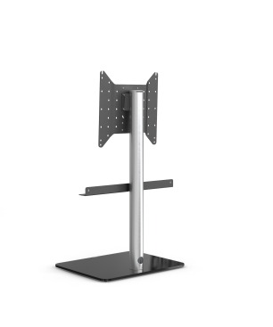 JUST BY SPECTRAL TV-Stand Just.Stand TV620SP für TV bis 65''. Glasboden Schwarzglas und Sonos Arc Soundbar-Ablage TV-Ständer