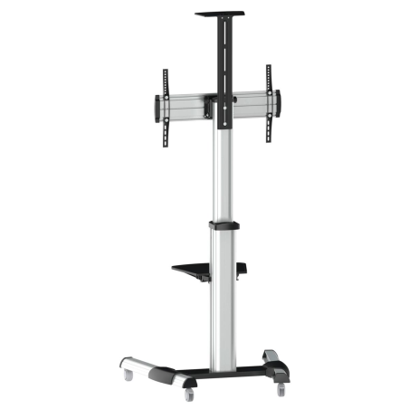 REFLECTA TV Stand 70VC-Shelf TV-Ständer, silber / schwarz
